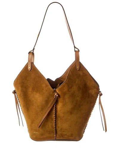 Isabel Marant Tampa Suede Tote In Brown
