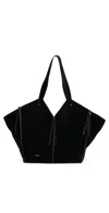 Isabel Marant 25e Tampa Leather-trimmed Suede Tote In Black