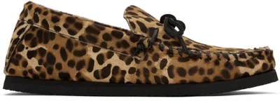 Isabel Marant Tan & Brown Fitzo Loafers In 99le