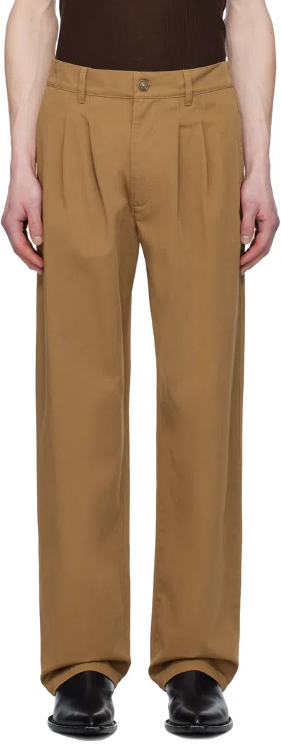 Isabel Marant Tan Kostin Trousers In Toffee