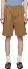 Isabel Marant Tan Kostino Shorts In Toffee
