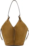 Isabel Marant Tampa Suede Shoulder Bag In Taupe