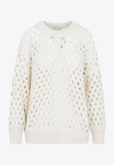 ISABEL MARANT TANE OPENWORK KNIT SWEATER