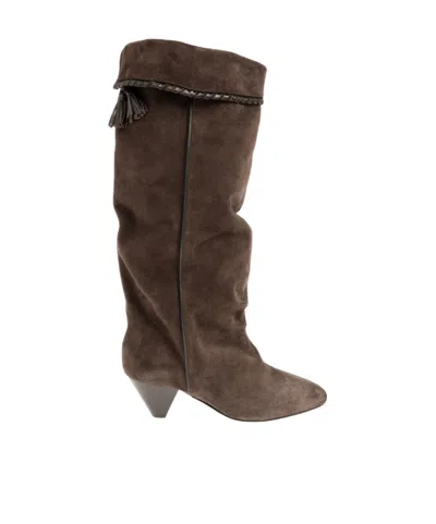Isabel Marant Tapered Heel Boots In Brown