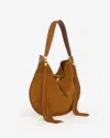 Isabel Marant Oskan Braided Suede Shoulder Bag In Cognac