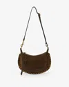 Isabel Marant Oskan Moon Shoulder Bag In Bronze