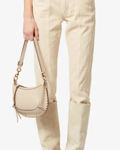 Isabel Marant Oskan Moon Bag In Light Beige