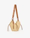 Isabel Marant Tampa Mini Gc Bag In Natural And Cognac