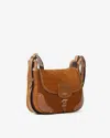 Isabel Marant Small Sierra Shoulder Bag In Suede In Cognac