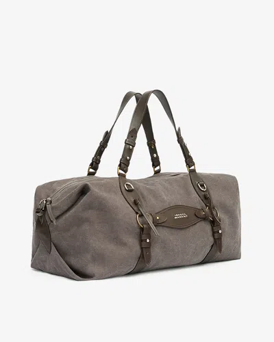 Isabel Marant Tilpa Leather-harness Tote Bag In Gray