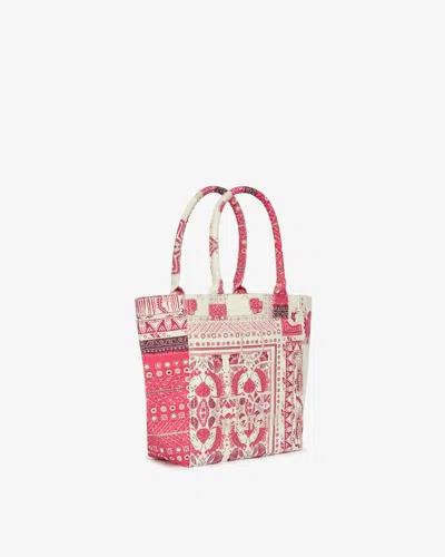 Isabel Marant Floral Print Dual Handles Tote Bag In Red