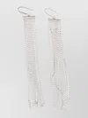 ISABEL MARANT TASSEL CHAIN CRYSTAL EMBELLISHED EARRINGS