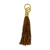 Isabel Marant Leopard-print Tassel Keyring In Multi