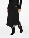Isabel Marant Tassel-hem Midi Skirt In Black