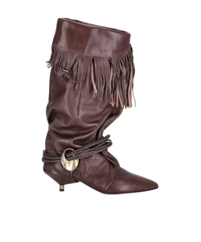 Isabel Marant Elten Boots In Dark Brown