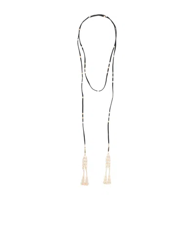 Isabel Marant Tassel Necklace In Black
