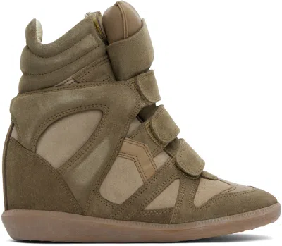 Isabel Marant Taupe Bilsy Sneakers