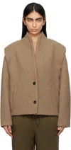 Isabel Marant Drogo Jacket In Taupe