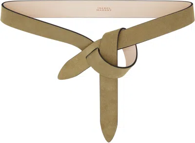 Isabel Marant Lecce Suede Belt In Brown