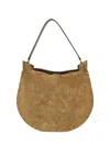 Isabel Marant Taupe Oskan Hobo Soft Shoulder Bag In Sand