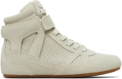 Isabel Marant Taupe Senny High Sneakers In Gray