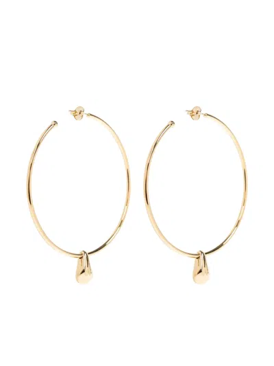 Isabel Marant Teardrop-detail Hoop Earrings In Gold