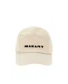 Isabel Marant Tedji Cotton Twill Baseball Cap In Nude