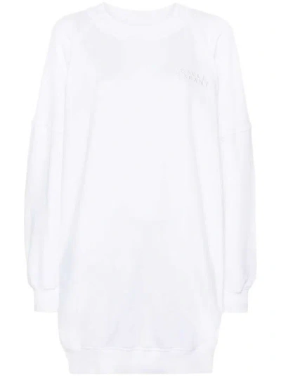 Isabel Marant Tenery Organic Cotton Sweatshirt Dress In White