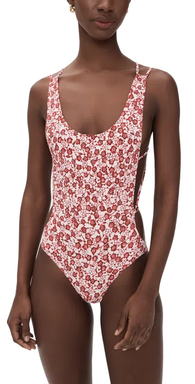 Isabel Marant Tenisia One Piece Red In Pink