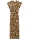 Isabel Marant Terena Dress In Brown