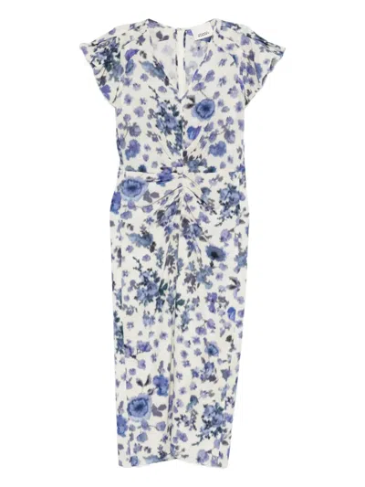 Isabel Marant Terenae Printed Midi Dress In White