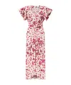 Isabel Marant Terenae Ruffled Floral Dress In Pink