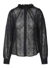 Isabel Marant Terzali Black Cotton Shirt In Black