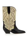 Isabel Marant Duerto Leather Cowboy Boots In Multi