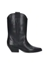 Isabel Marant 60mm Luliette Leather Ankle Boots In Black