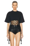 Isabel Marant Texana Cotton T-shirt In Black