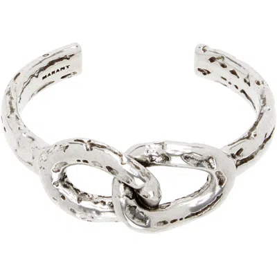 Isabel Marant Texture Bracelet In Metallic