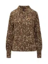 Isabel Marant 'teysa Silk Leopard Print In Brown