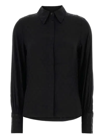 Isabel Marant Teysa Silk Shirt Long Sleeves In Black