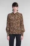 Isabel Marant 'teysa Silk Leopard Print In Multicolor
