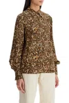 Isabel Marant 'teysa Silk Leopard Print In Brown