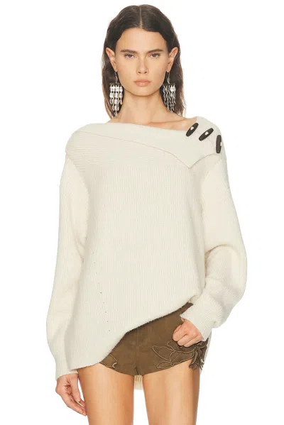 Isabel Marant Thais Sweater In Ecru