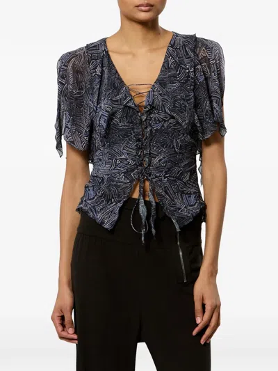 Isabel Marant Thanais Blouse In Black