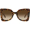 Isabel Marant The New 52mm Gradient Square Sunglasses In Brown