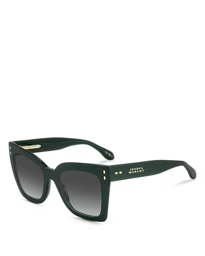 Isabel Marant The New Butterfly Sunglasses, 53mm In Green/gray