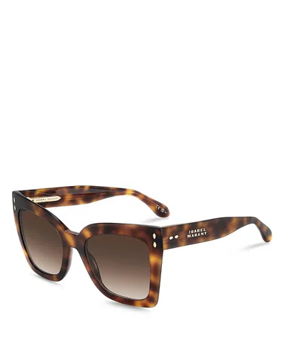 Isabel Marant The New Butterfly Sunglasses, 53mm In Havana/brown