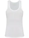 Isabel Marant Logo-embroidered Scoop Neck Sleeveless Vest In White