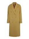 Isabel Marant Coat In Virgin Wool And Cashmere In Yellow
