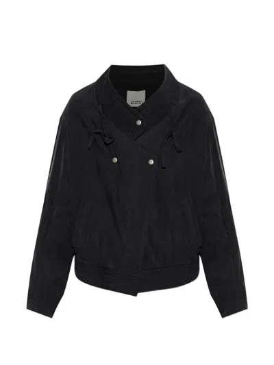 Isabel Marant Theresa Quilted Collar Jacket In Black