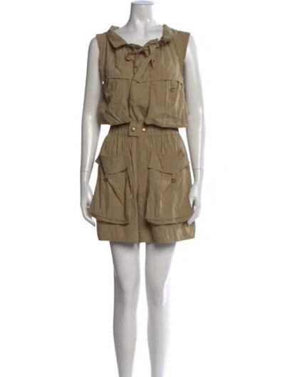 Pre-owned Isabel Marant Tie Neck Jumpsuit In Neutral